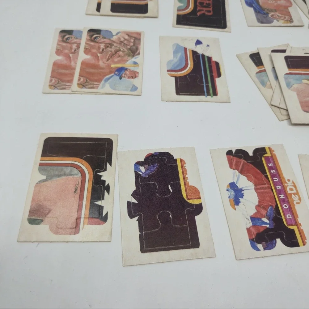 1984 Donruss Diamond King Duke Snider Puzzle Lot - Partial Set - Assorted Dupes